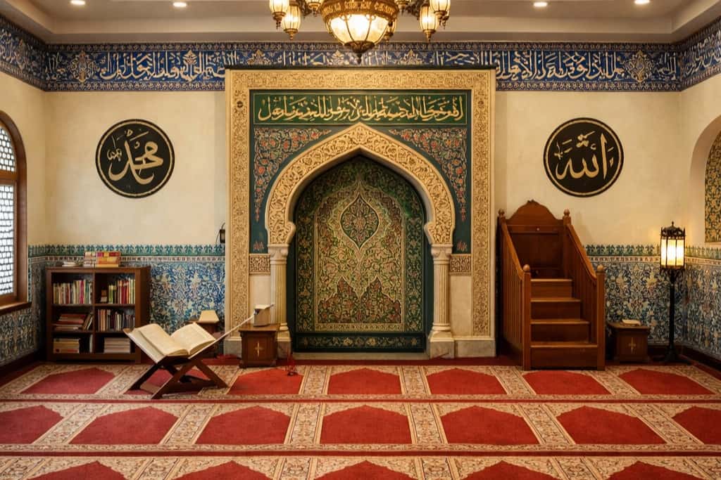 Intérieur d'une mosquée